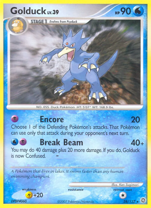Golduck — Secret Wonders #28 (Pokémon TCG card)