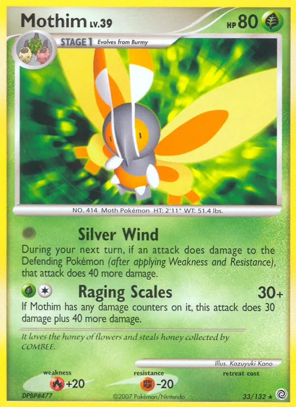 Mothim — Secret Wonders #33 (Pokémon TCG card)