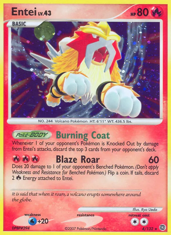 Entei — Secret Wonders #4 (Pokémon TCG card)