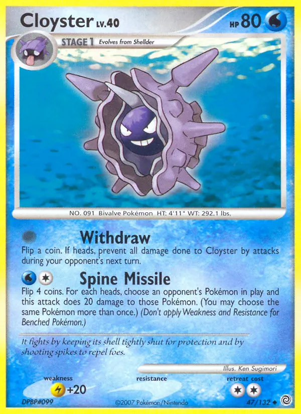Cloyster — Secret Wonders #47 (Pokémon TCG card)