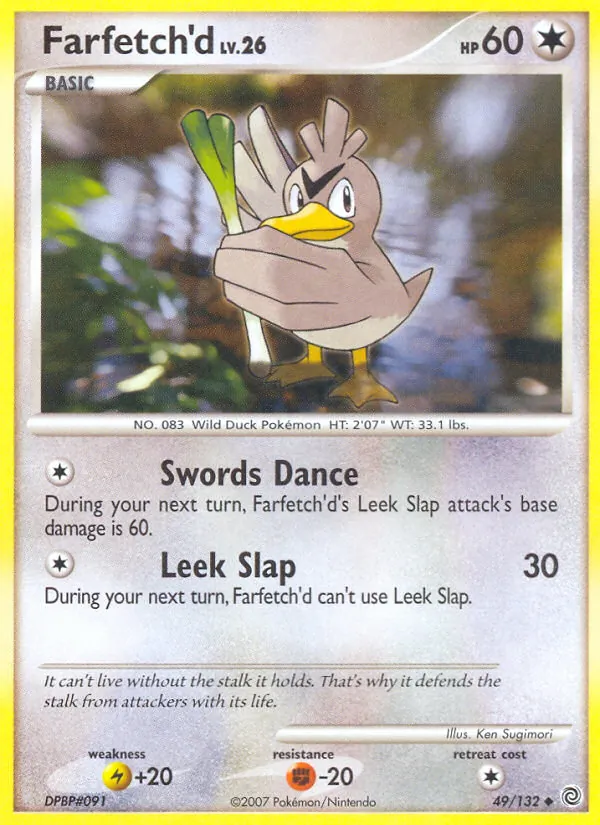 Farfetch'd — Secret Wonders #49 (Pokémon TCG card)