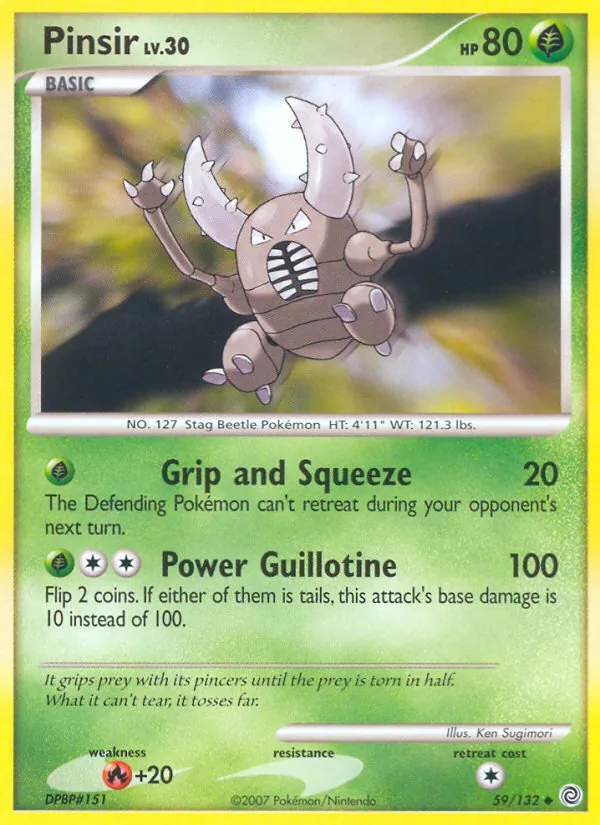 Pinsir — Secret Wonders #59 (Pokémon TCG card)