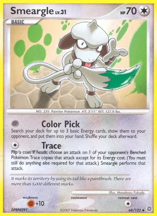 Smeargle — Secret Wonders #66 (Pokémon TCG card)