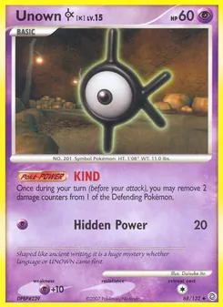 Unown K (Secret Wonders #68)