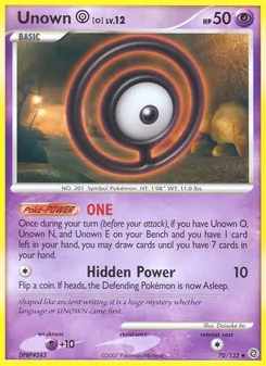 Unown O (Secret Wonders #70)