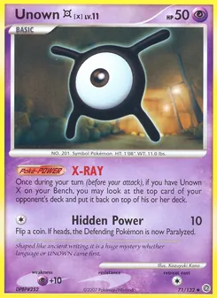 Unown X (Secret Wonders #71)