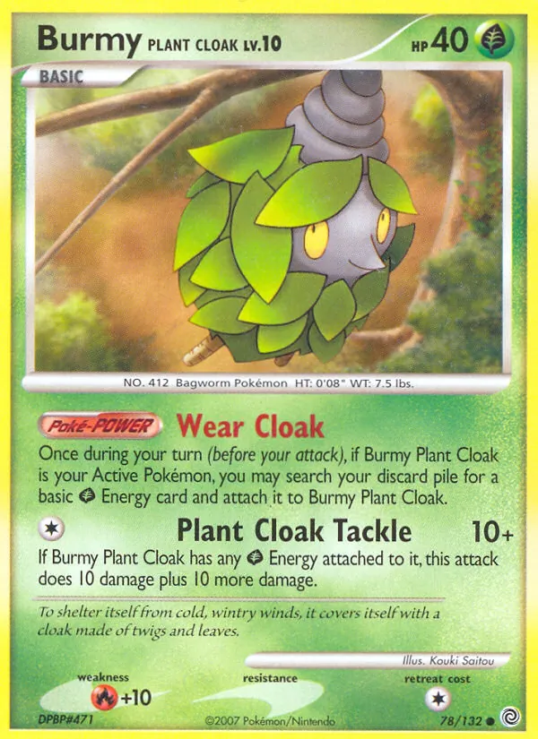 Burmy Plant Cloak — Secret Wonders #78 (Pokémon TCG card)