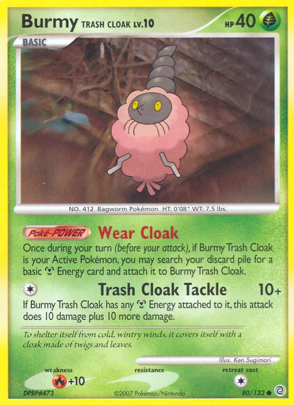 Burmy Trash Cloak — Secret Wonders #80 (Pokémon TCG card)