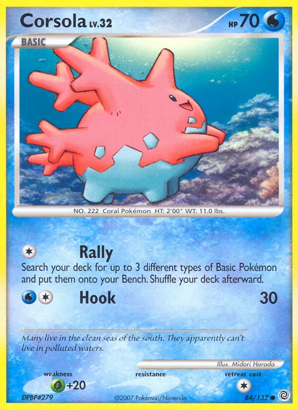 Corsola — Secret Wonders #84 (Pokémon TCG card)