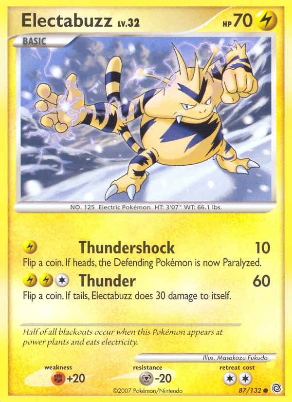 Electabuzz — Secret Wonders #87 (Pokémon TCG card)