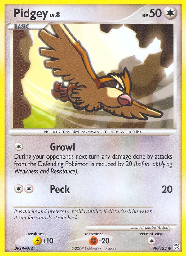 Pidgey — Secret Wonders #99 (Pokémon TCG card)