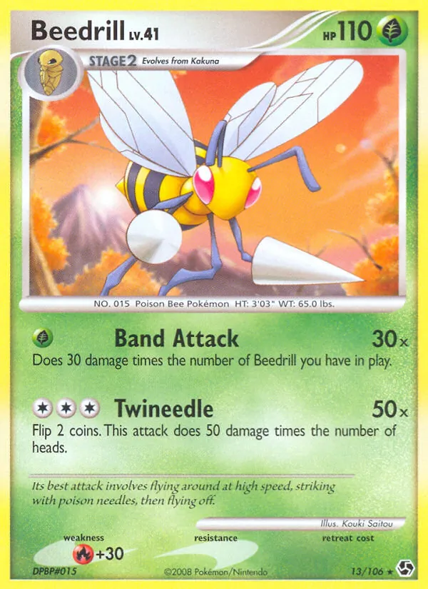 Beedrill — Great Encounters #13 (Pokémon TCG card)