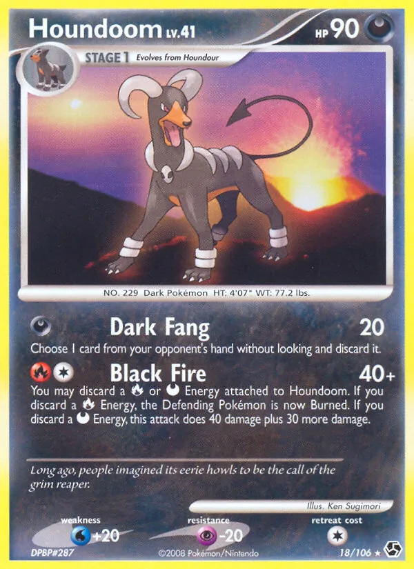 Houndoom — Great Encounters #18 (Pokémon TCG card)