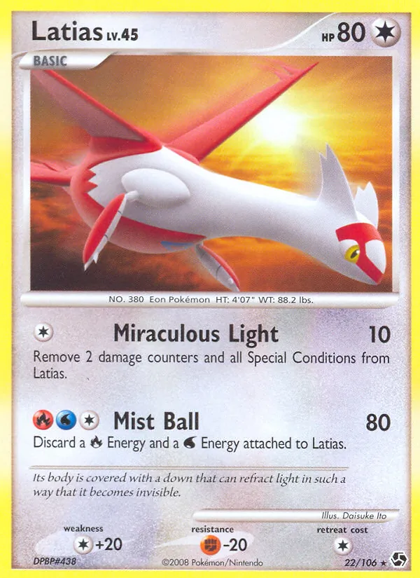 Latias — Great Encounters #22 (Pokémon TCG card)