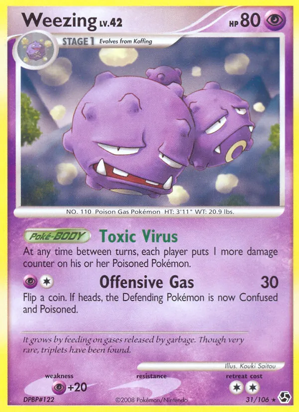 Weezing — Great Encounters #31 (Pokémon TCG card)