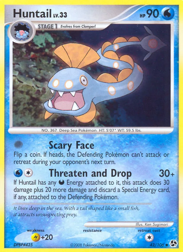 Huntail — Great Encounters #42 (Pokémon TCG card)