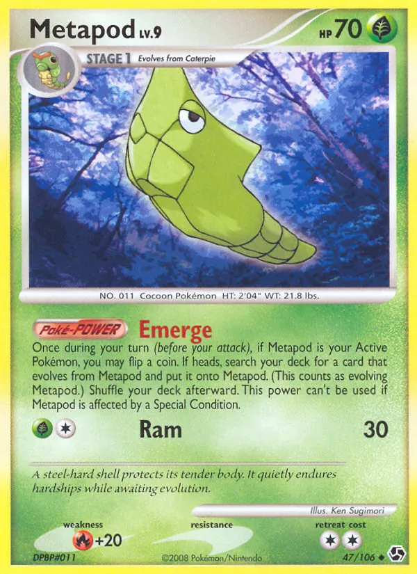 Metapod — Great Encounters #47 (Pokémon TCG card)