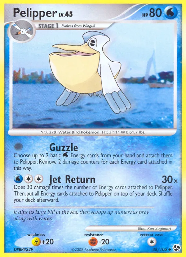 Pelipper — Great Encounters #48 (Pokémon TCG card)