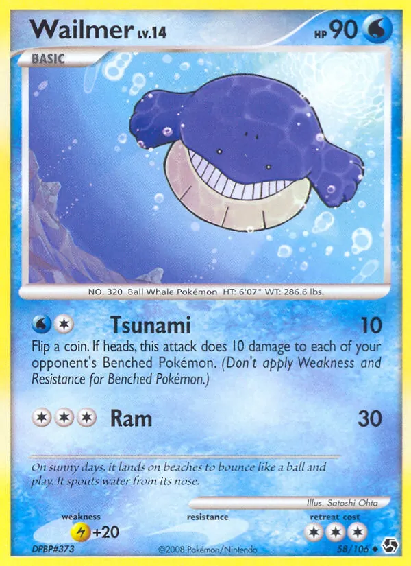Wailmer — Great Encounters #58 (Pokémon TCG card)