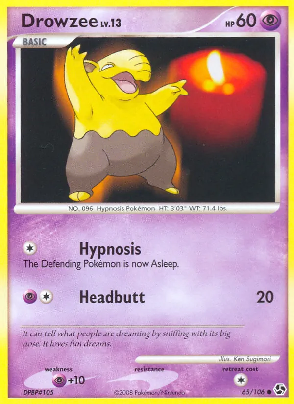 Drowzee — Great Encounters #65 (Pokémon TCG card)