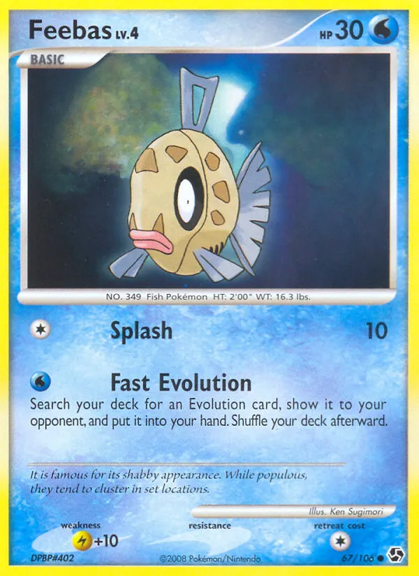 Feebas — Great Encounters #67 (Pokémon TCG card)