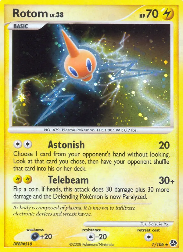 Rotom — Great Encounters #7 (Pokémon TCG card)