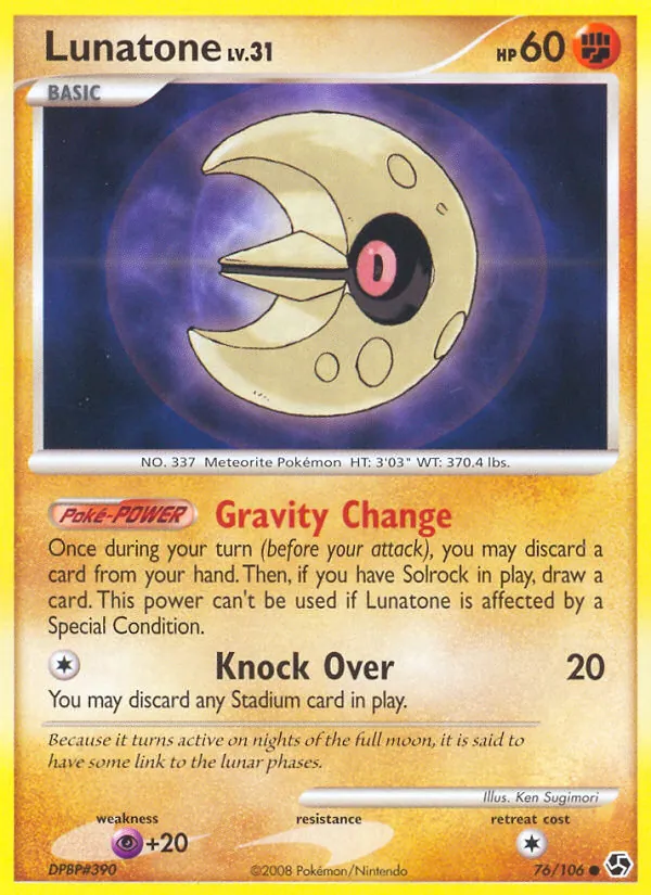 Lunatone — Great Encounters #76 (Pokémon TCG card)
