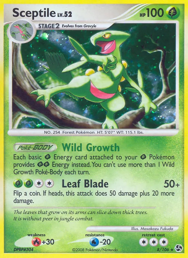 Sceptile — Great Encounters #8 (Pokémon TCG card)