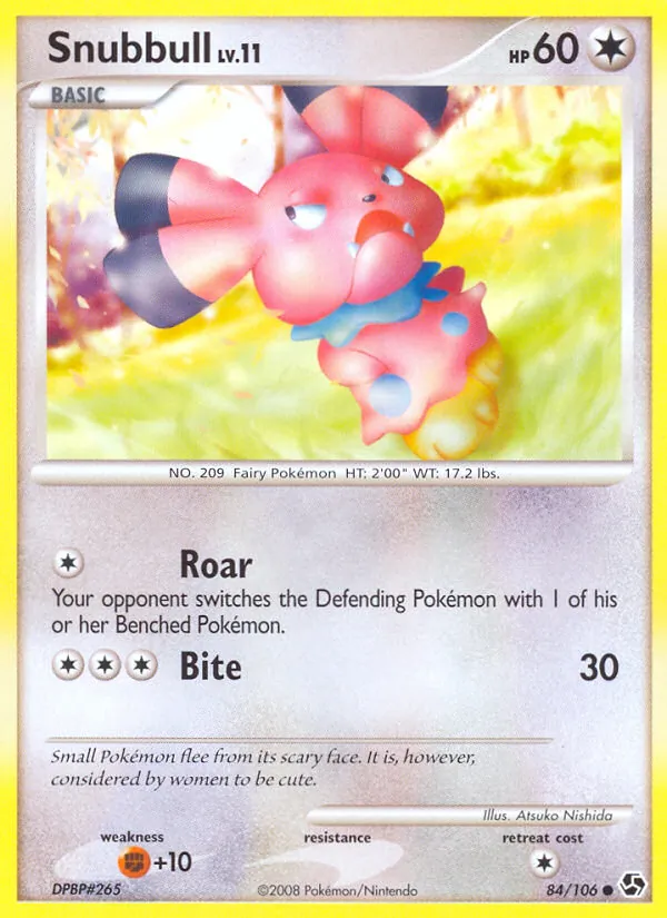 Snubbull — Great Encounters #84 (Pokémon TCG card)