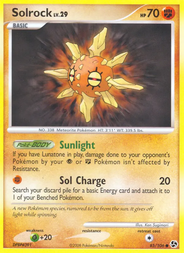 Solrock — Great Encounters #85 (Pokémon TCG card)