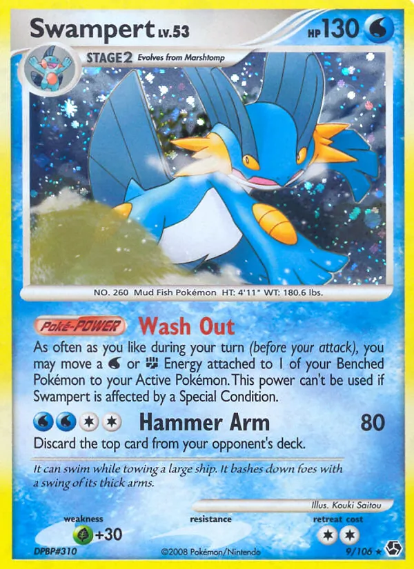 Swampert — Great Encounters #9 (Pokémon TCG card)