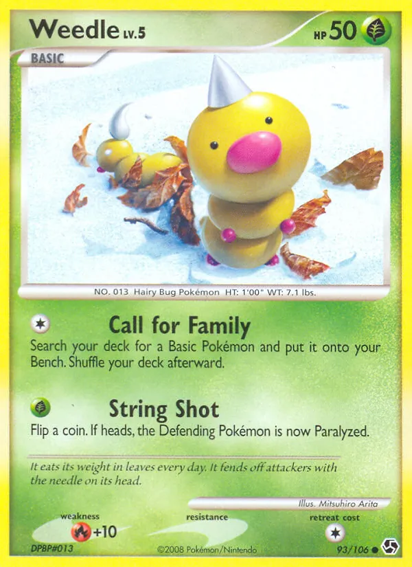 Weedle — Great Encounters #93 (Pokémon TCG card)