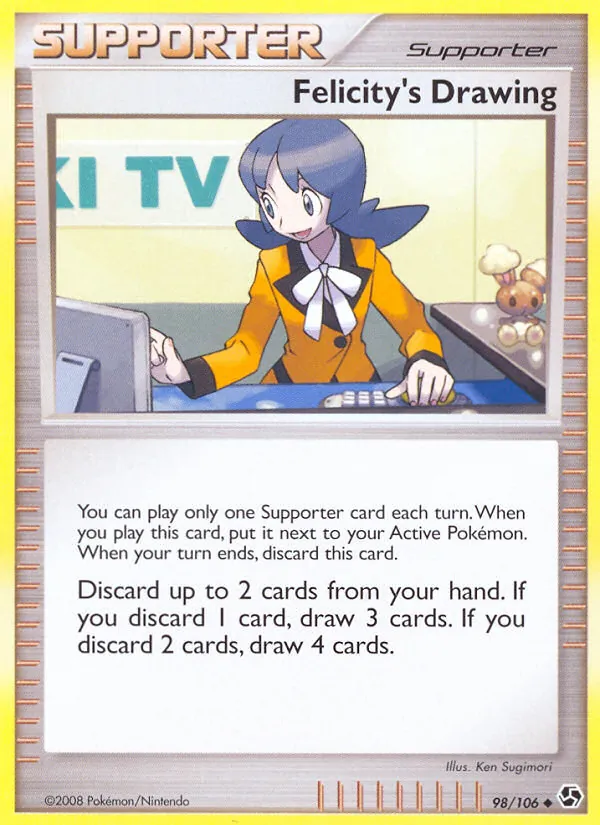 Felicity's Drawing — Great Encounters #98 (Pokémon TCG card)