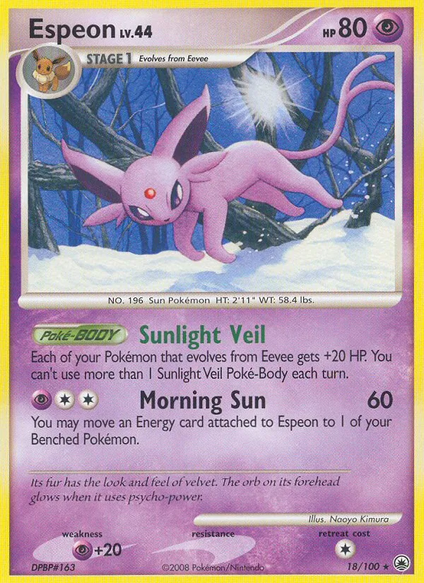 Espeon — Majestic Dawn #18 (Pokémon TCG card)