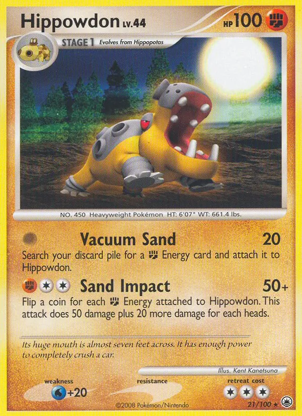 Hippowdon — Majestic Dawn #21 (Pokémon TCG card)