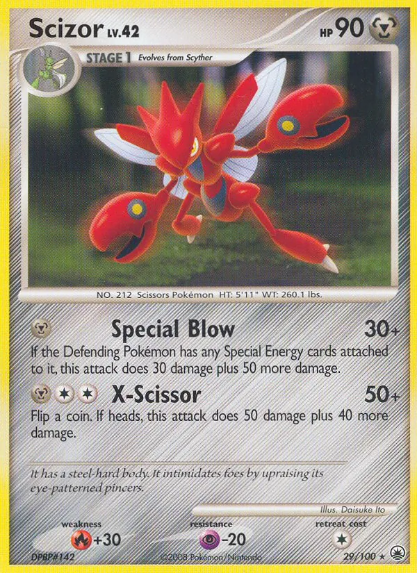 Scizor — Majestic Dawn #29 (Pokémon TCG card)