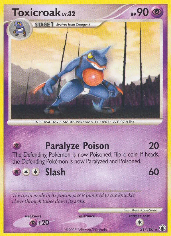 Toxicroak — Majestic Dawn #31 (Pokémon TCG card)