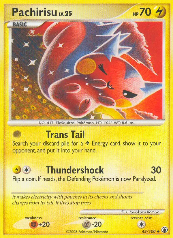 Pachirisu — Majestic Dawn #43 (Pokémon TCG card)