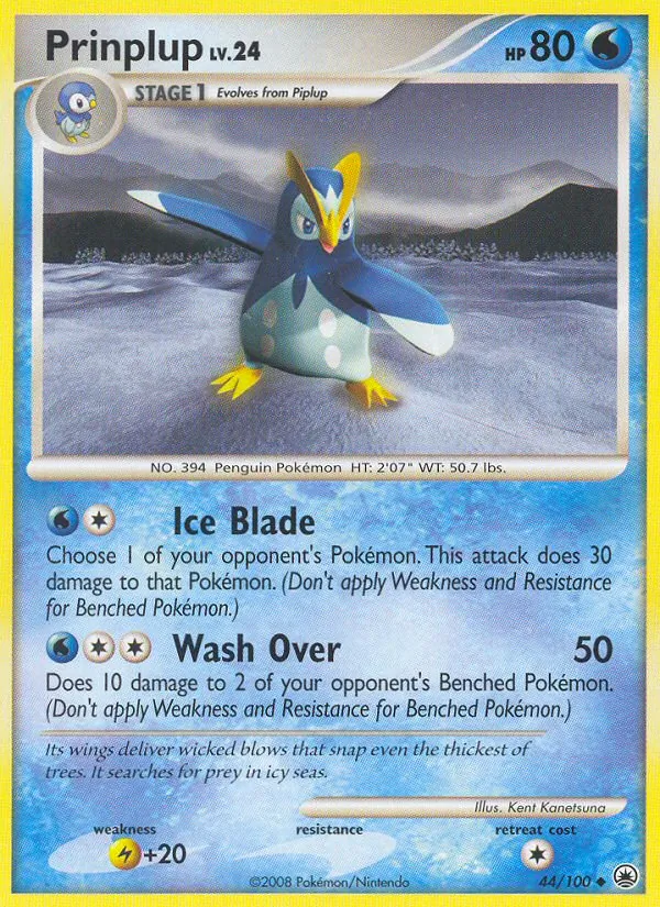 Prinplup — Majestic Dawn #44 (Pokémon TCG card)