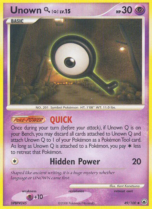 Unown Q — Majestic Dawn #49 (Pokémon TCG card)