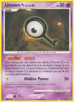 Unown Q (Majestic Dawn #49)