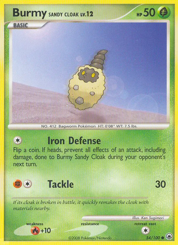 Burmy Sandy Cloak — Majestic Dawn #54 (Pokémon TCG card)