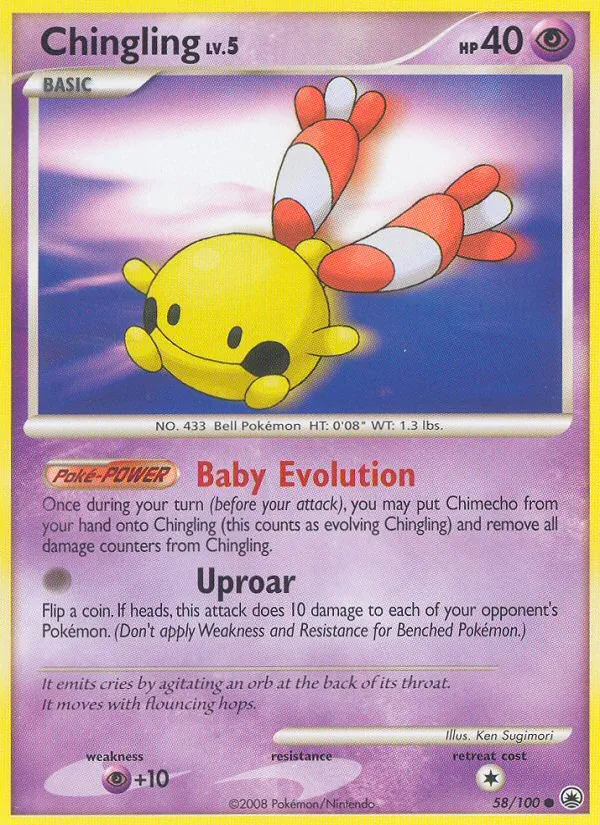 Chingling — Majestic Dawn #58 (Pokémon TCG card)