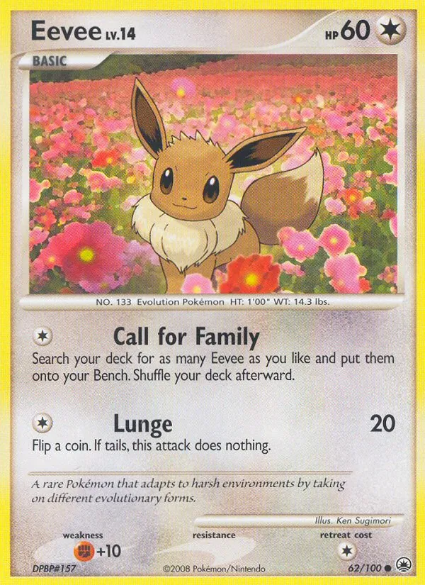 Eevee — Majestic Dawn #62 (Pokémon TCG card)