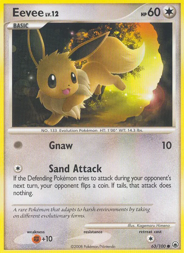 Eevee — Majestic Dawn #63 (Pokémon TCG card)