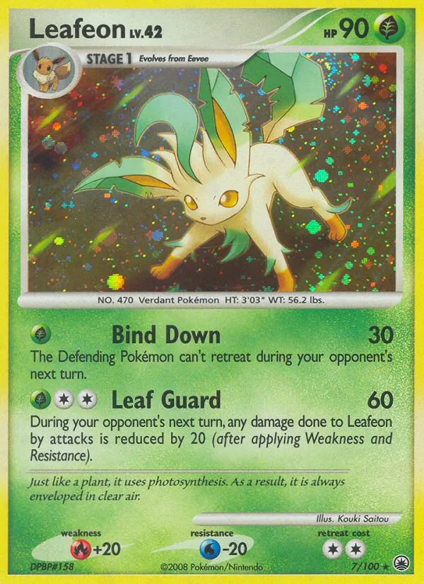 Leafeon — Majestic Dawn #7 (Pokémon TCG card)