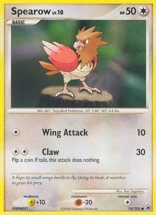 Spearow — Majestic Dawn #74 (Pokémon TCG card)