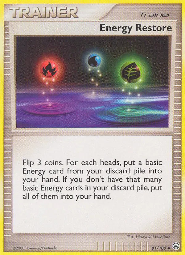 Energy Restore — Majestic Dawn #81 (Pokémon TCG card)