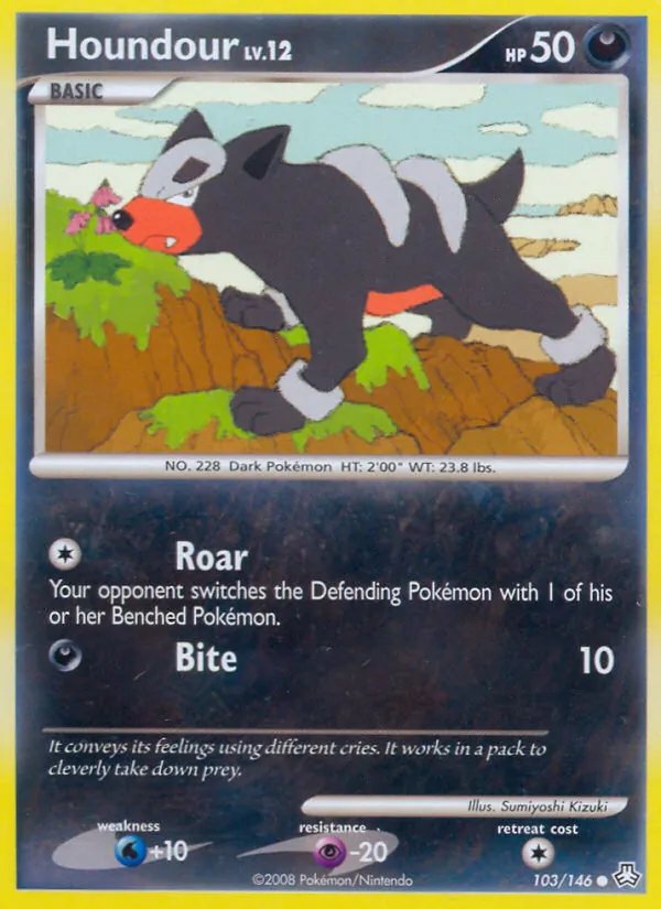 Houndour — Legends Awakened #103 (Pokémon TCG card)