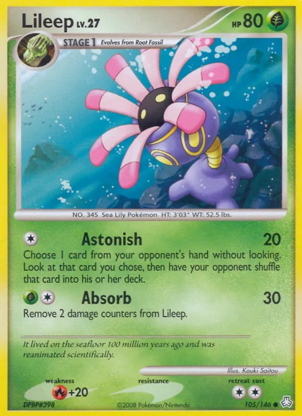 Lileep — Legends Awakened #105 (Pokémon TCG card)
